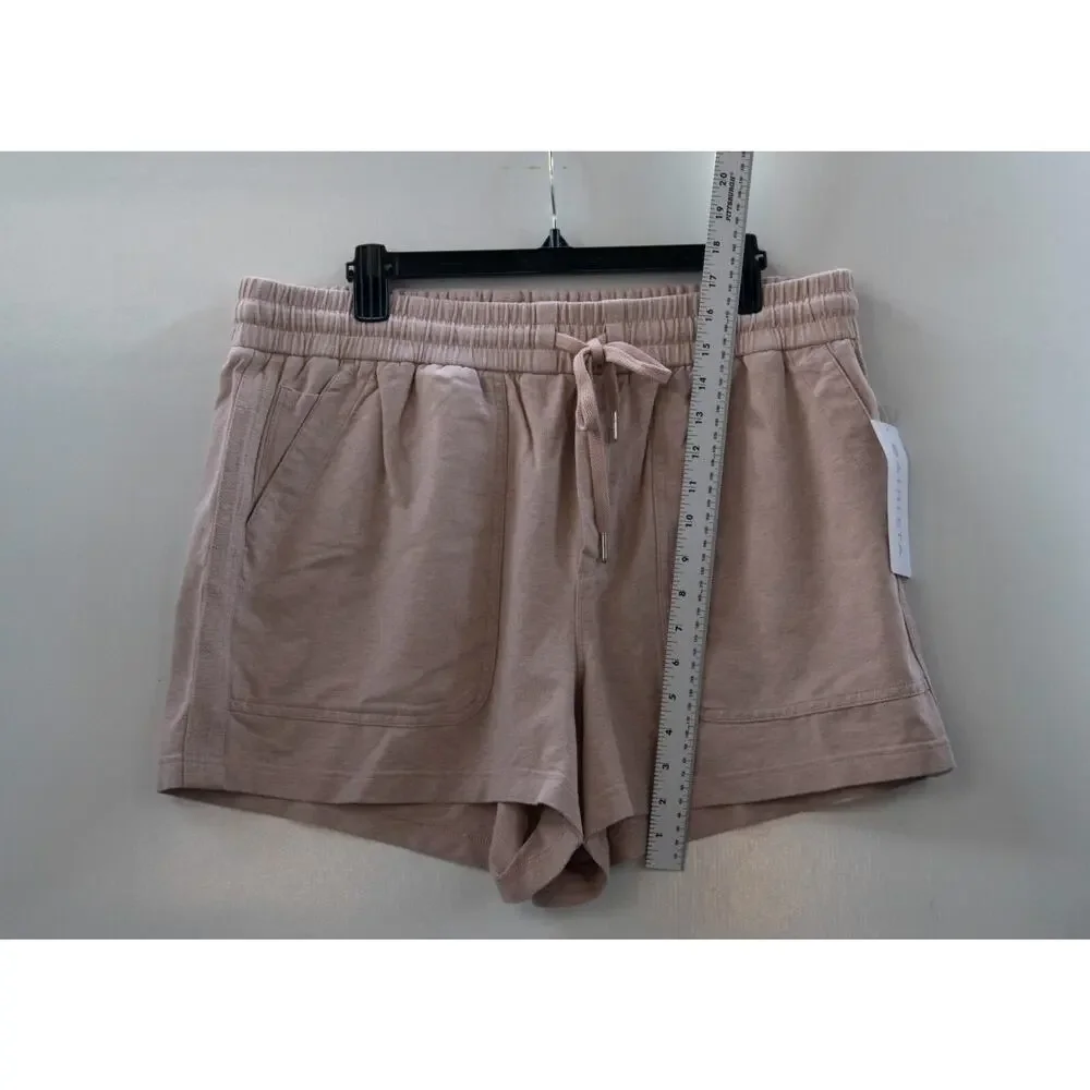 NWT Athleta Farallon Short Moca Tan Lounge Leisure Pull On Elastic Waist Size 18